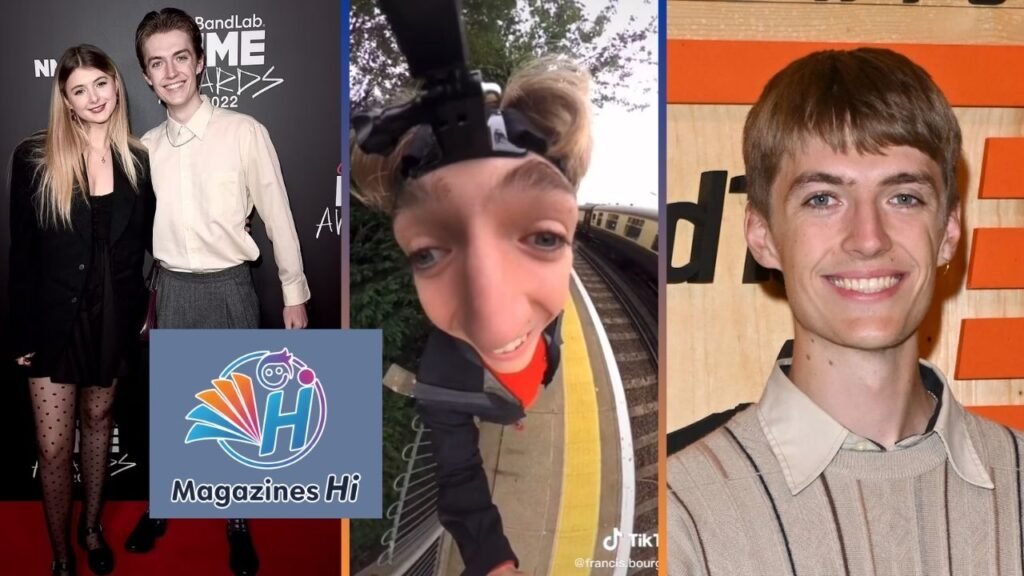 Francis Bourgeois with his girlfriend Amy at NME Awards, his viral GoPro trainspotting face, and smiling portrait - Magazines Hi.