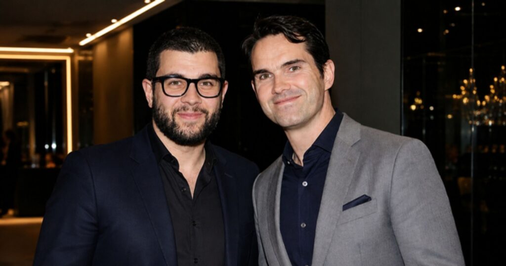 Colin Carr with Jimmy Carr
